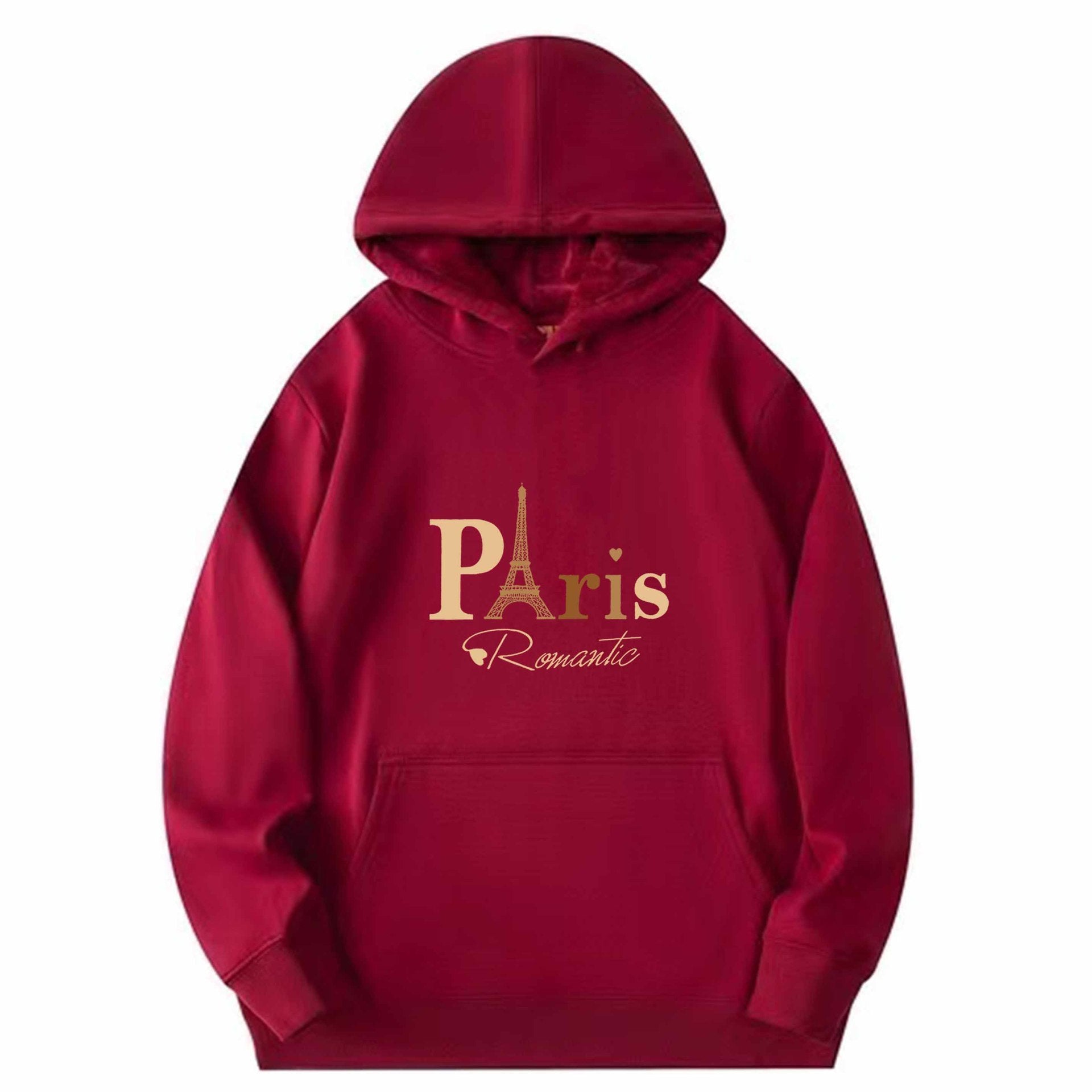 Letter Printed Hoodie – Unisex Couple’s Pullover