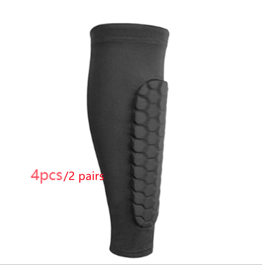 Honeycomb Shin Protection Foot Sock Men's Anti-Collision Non-slip