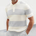 Men's Summer Fashion Lapel Sweater – Short Sleeve Slim Fit