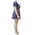 Digital Printed Spring Summer Dress with Lace Skirt