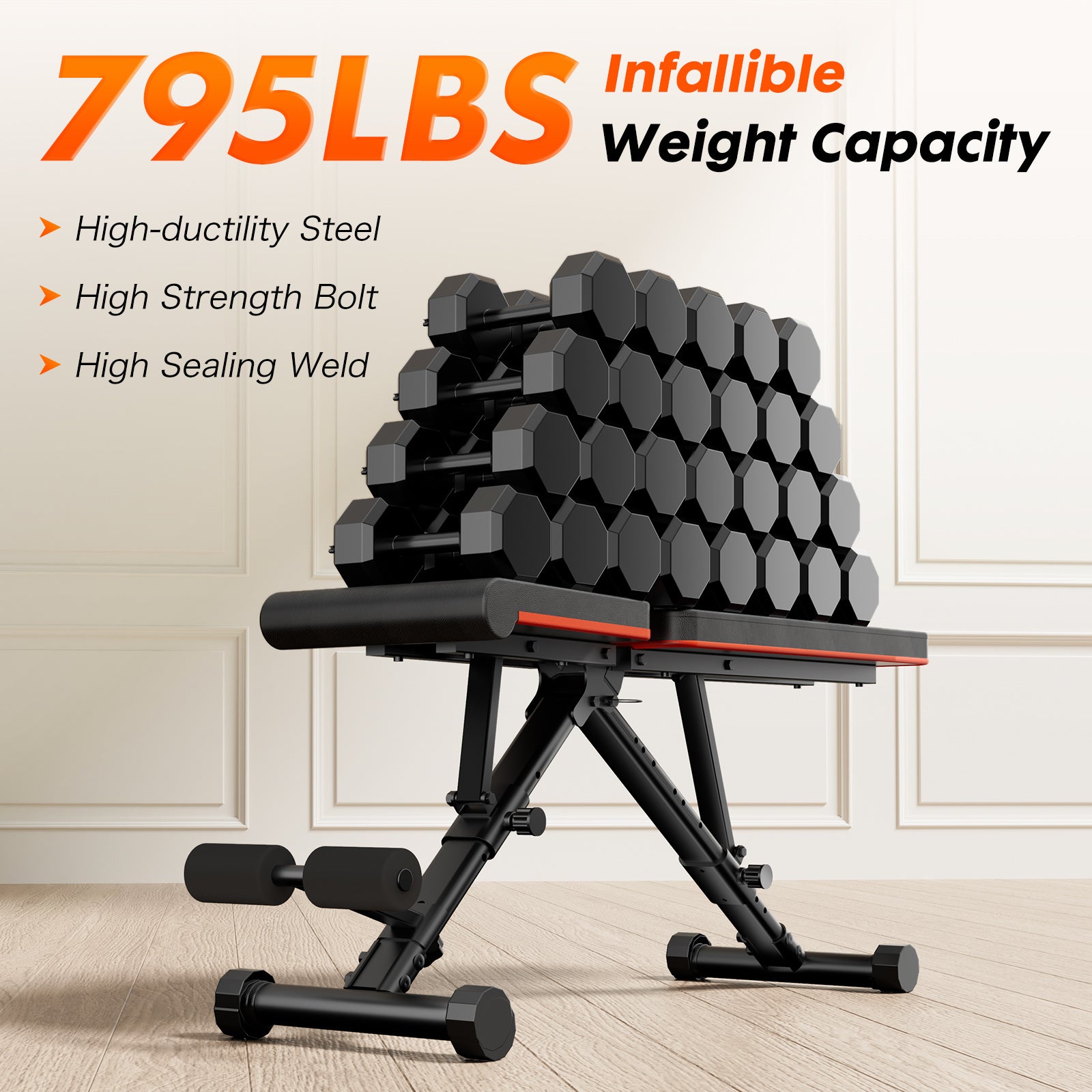 Adjustable Fitness Bench – Perfect for Home Gym Workouts
