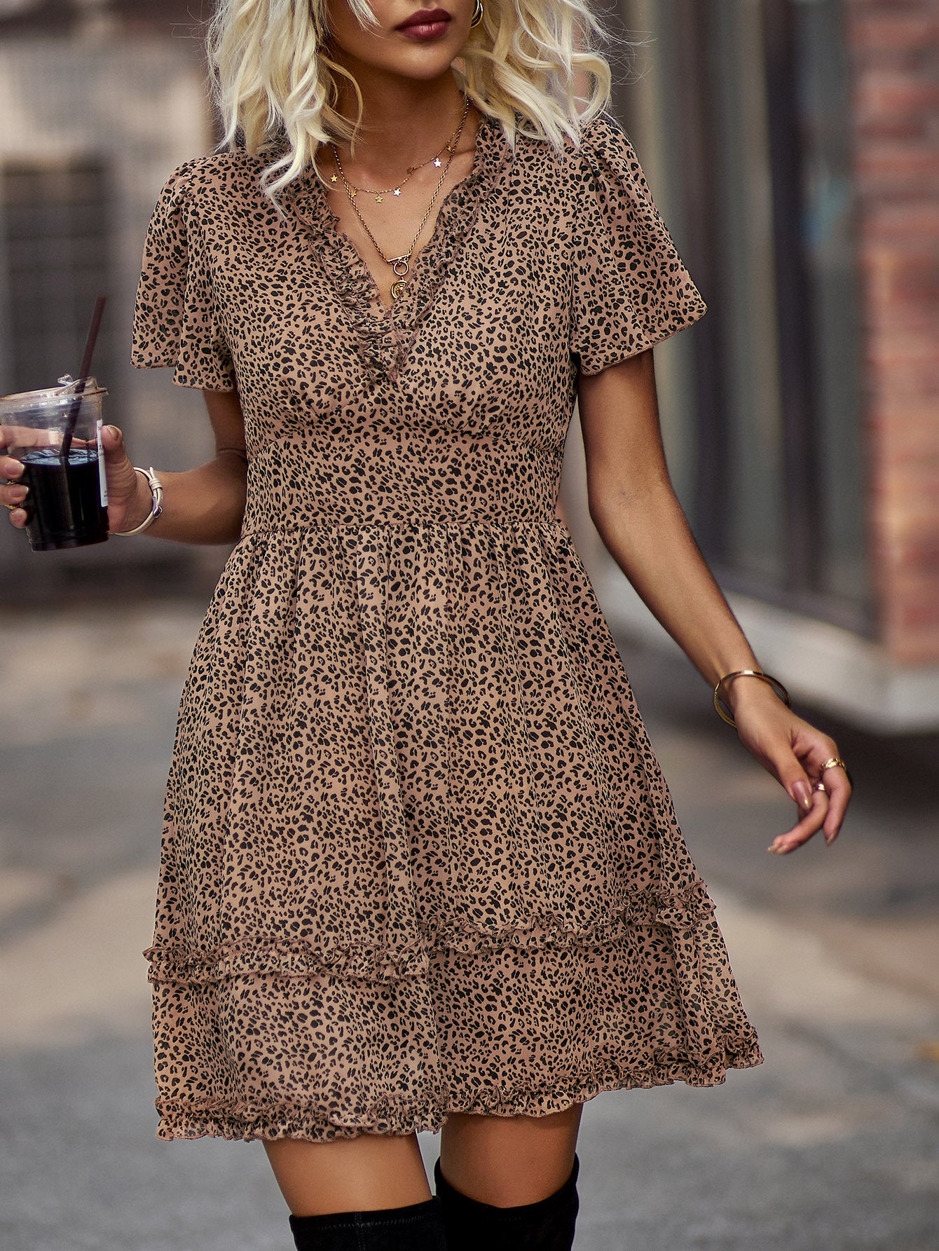 Temperament Commute Light Spring & Summer Short Dress