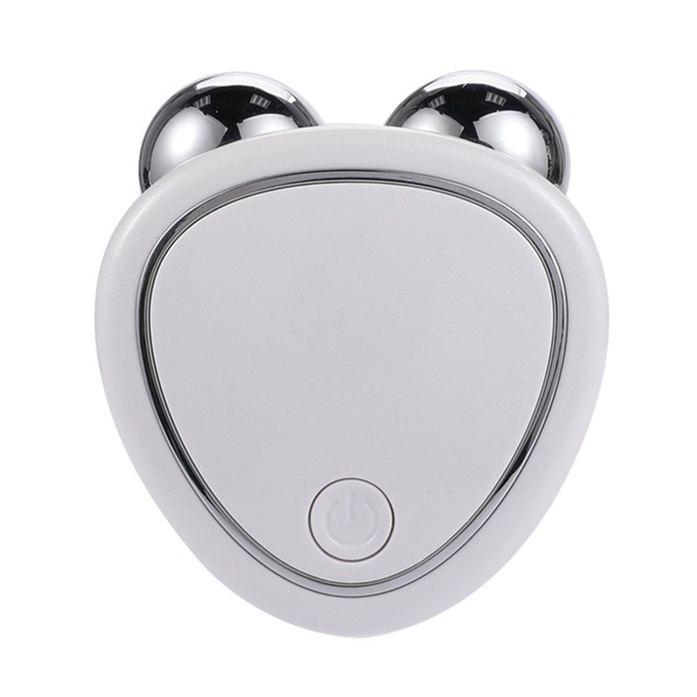 Portable Facial Micro-Current Beauty Instrument with Double Roller Massager
