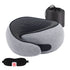 Memory Foam Travel Neck Pillow with Eye Mask – Compact Comfort for Airplanes & Cars