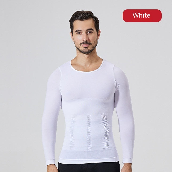 Men's Fashion Casual Body Shaping Long Sleeve Shirt