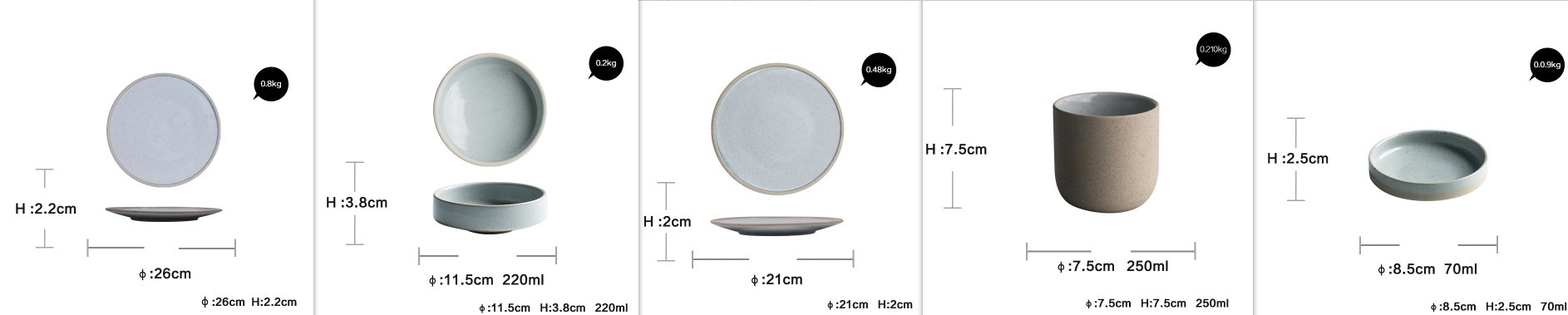 Nordic Style Porcelain Dinnerware – Minimalist &amp; Elegant Design