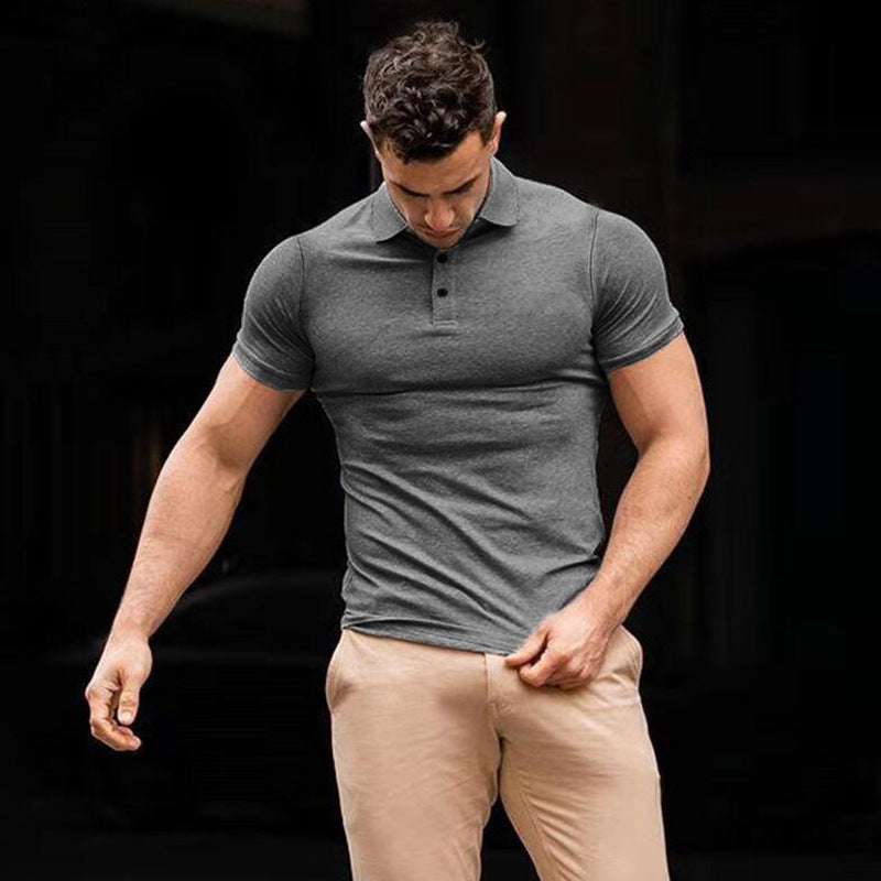 Men's Sports Polo Shirt – Summer Short-Sleeve Slim Fit