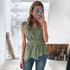 Spring & Summer Sleeveless Lace Elegant Shirt