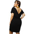 Spring and summer V-neck solid large dress