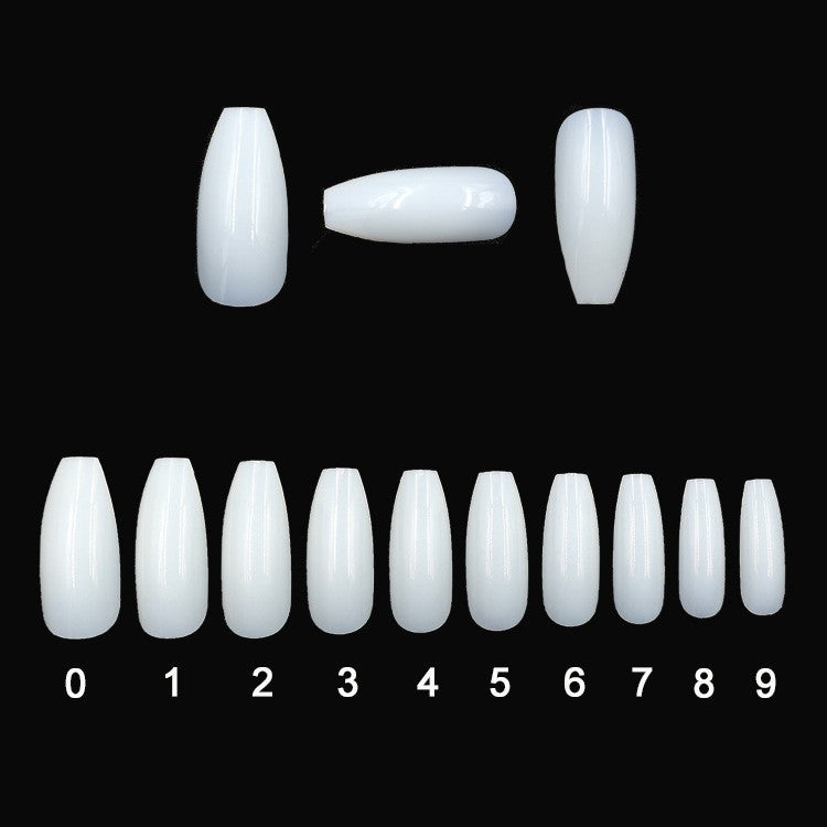 500 Transparent & Natural Fake Nails – Acrylic False Nail Tips