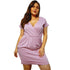 Spring and summer V-neck solid large dress