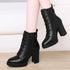 British Style Autumn And Winter Single Boots High Heels for Women