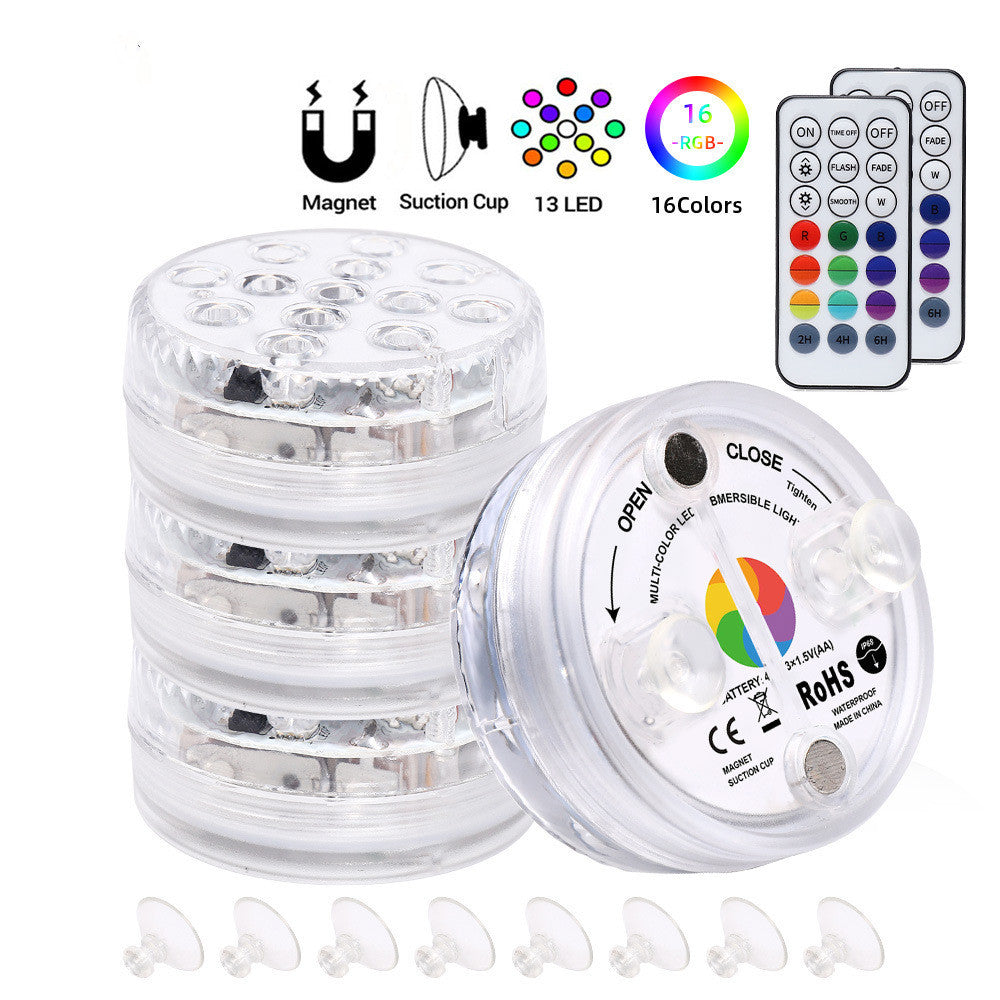 13 LED Submersible Light – Waterproof Underwater Lamp with RF Remote