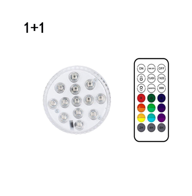 13 LED Submersible Light – Waterproof Underwater Lamp with RF Remote