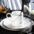 Marbled Ceramic Dinner Plate – Elegant European Style