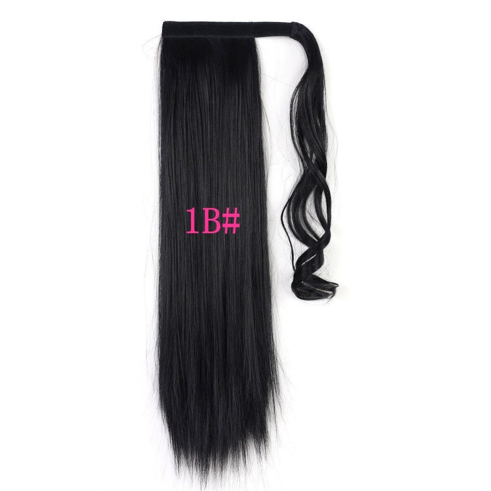 Long Straight Wrap Around Clip-In Ponytail Hair Extension