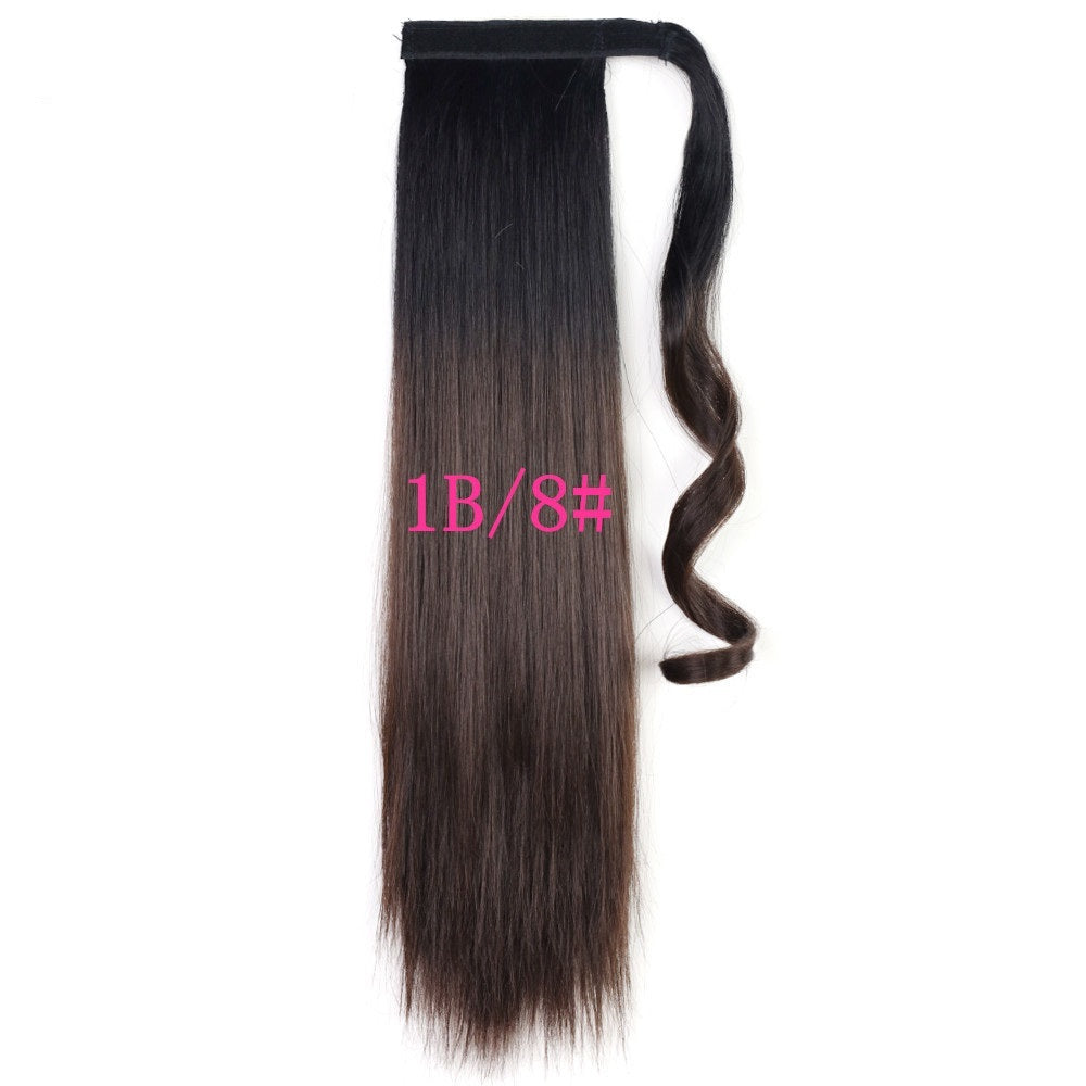 Long Straight Wrap Around Clip-In Ponytail Hair Extension