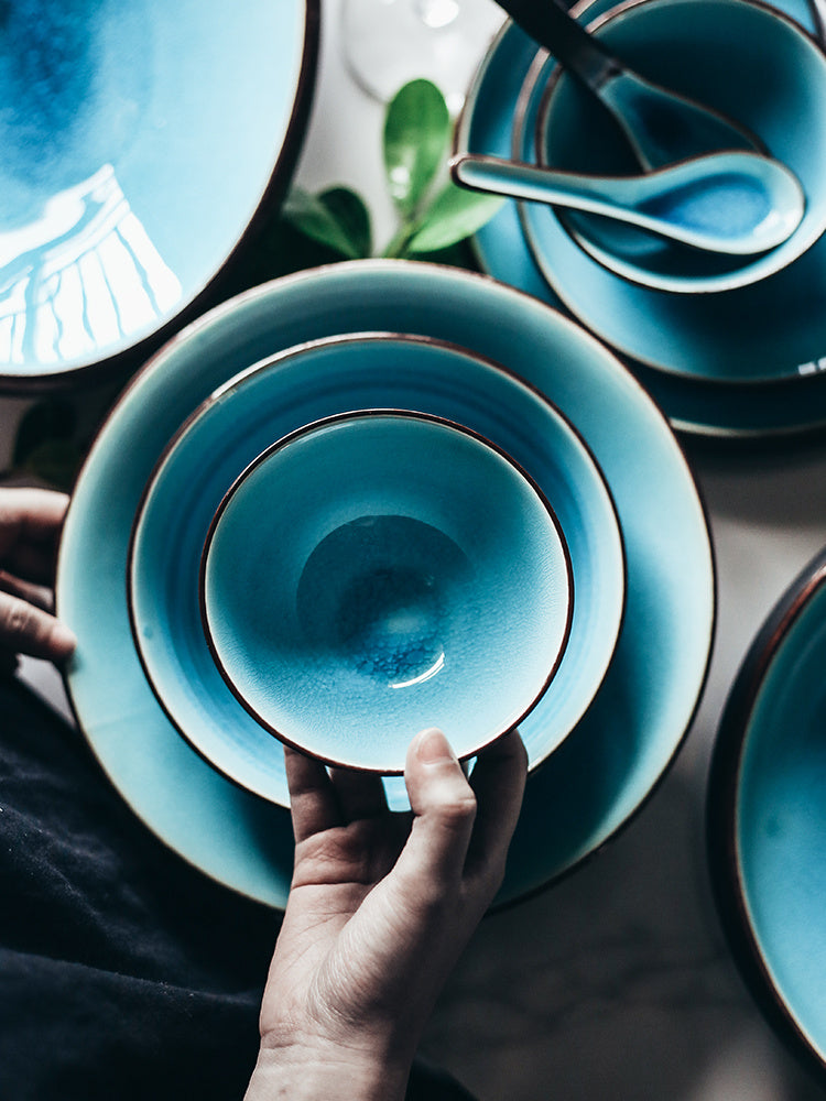 Japanese Retro Porcelain Tableware Set