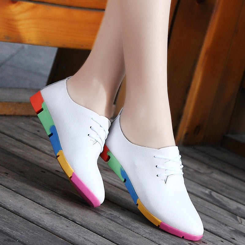 Pointed Women's Leather Shoes – Nurse & Casual Collection