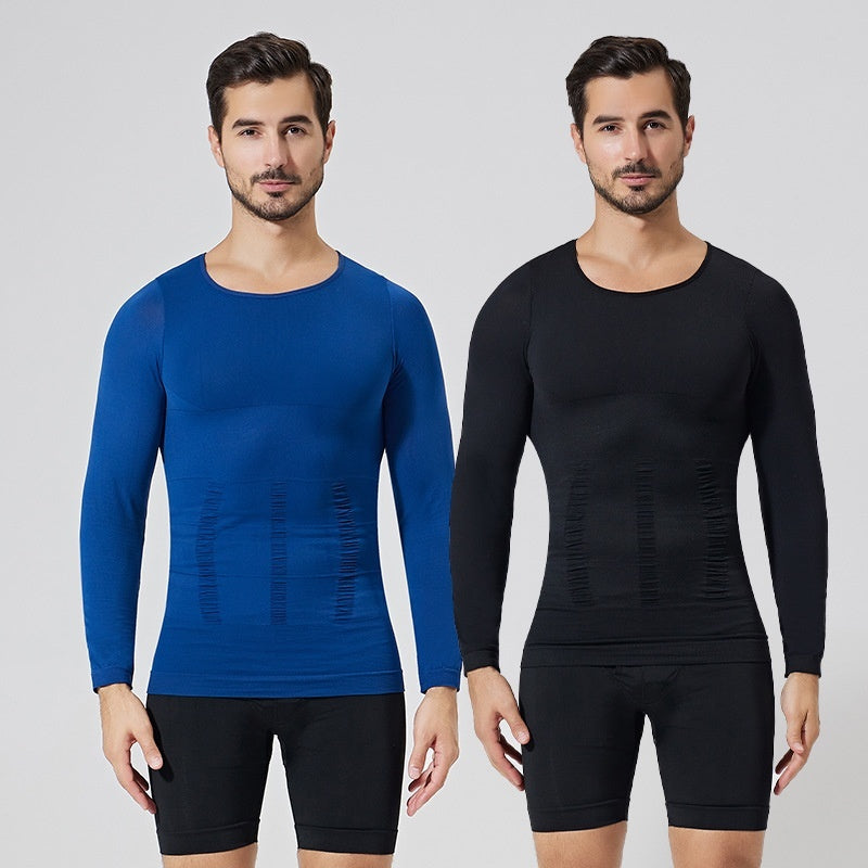Men's Fashion Casual Body Shaping Long Sleeve Shirt