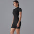 Women's Summer Zipper Short-Sleeved Sports Bodysuit – Yoga & Fitness Jumpsuit
