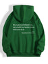 Women's Plush Letter Printed Hoodie – Trendy Unisex Pullover