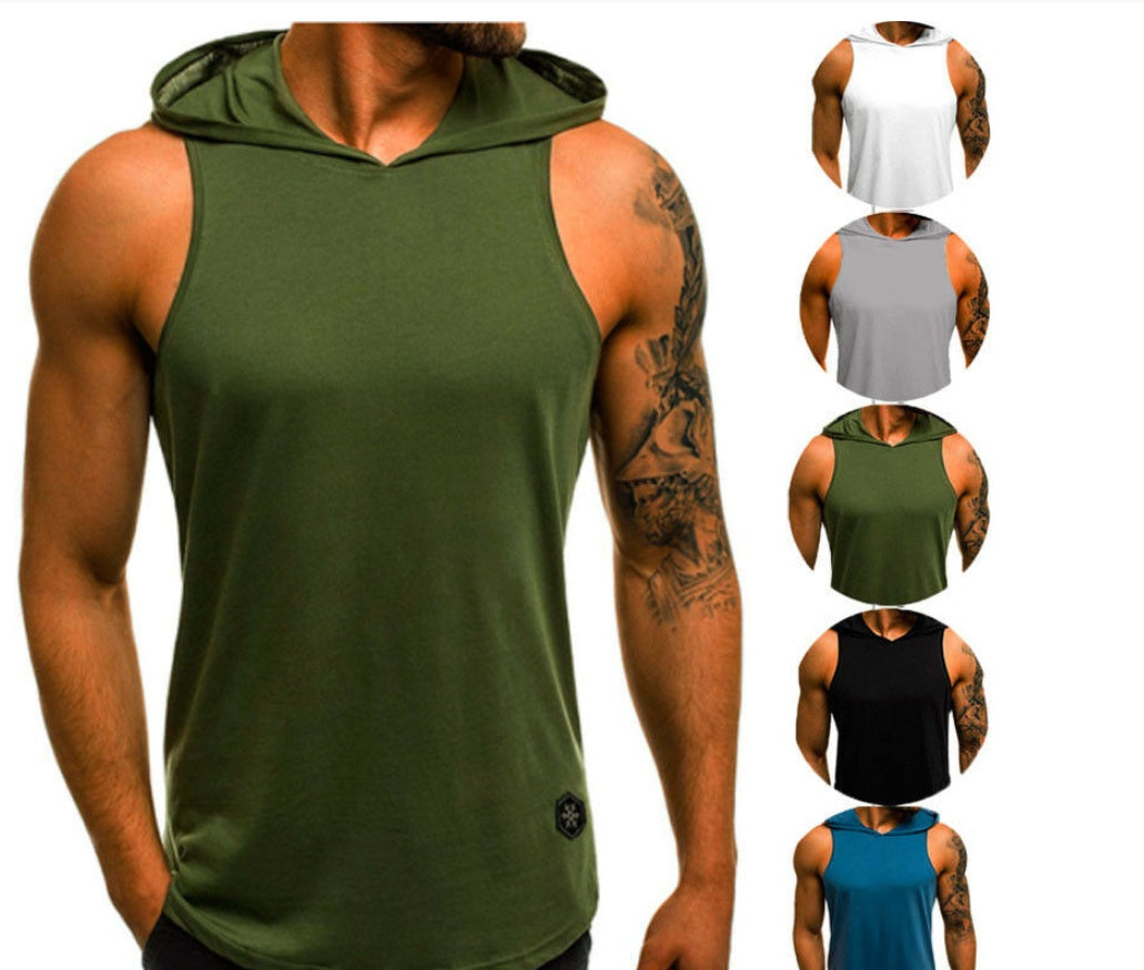 Solid Color Hooded Vest