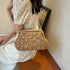 Fashion Woven One-Shoulder Hollow Out Beach Bag