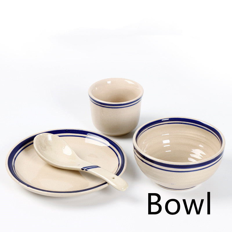 Four-Piece Ceramic Dinnerware Set