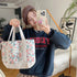 Quilted Patchwork Retro Flower Handbag Commuter