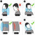 Airplane Travel Pillow – Ergonomic Memory Foam Neck Support with Hood and Travel Bag