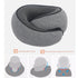 Memory Foam Travel Neck Pillow with Eye Mask – Compact Comfort for Airplanes & Cars