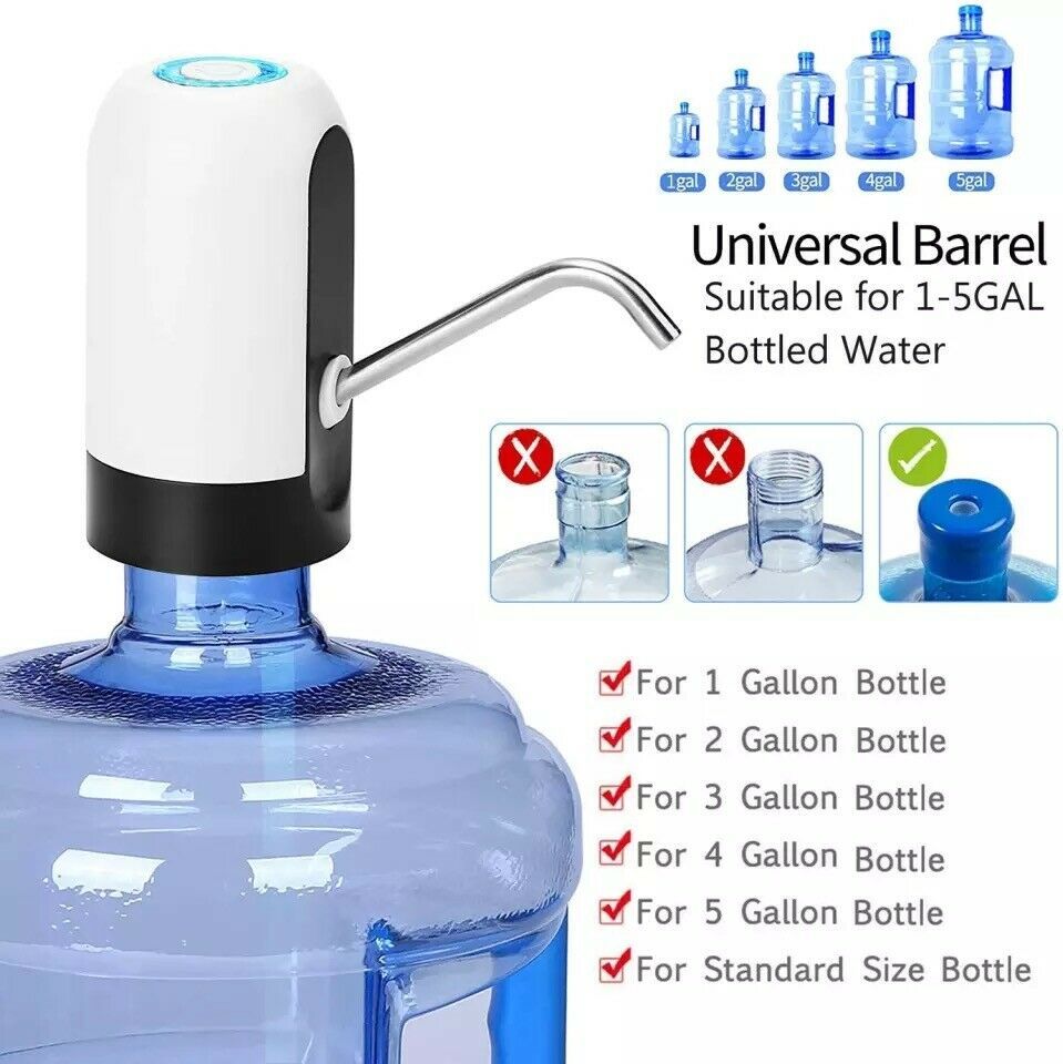 USB Rechargeable Automatic Water Dispenser – 5-Gallon Bottle Pump