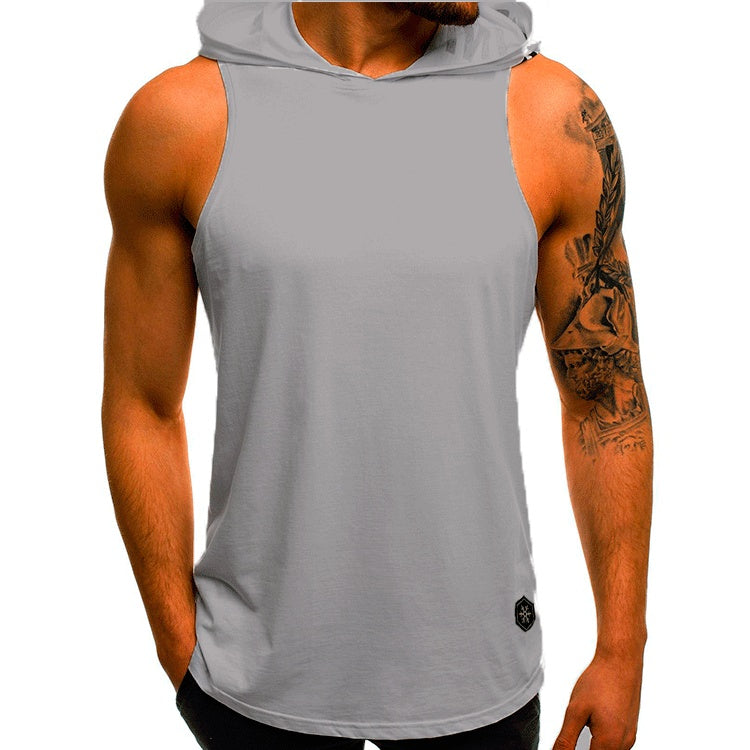 Solid Color Hooded Vest