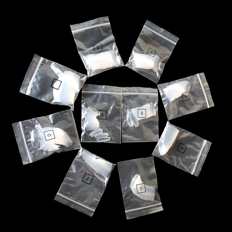 500 Transparent & Natural Fake Nails – Acrylic False Nail Tips