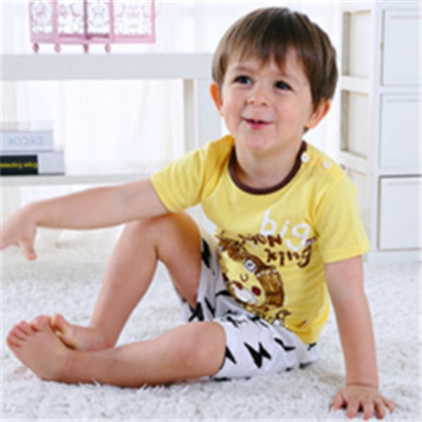Cartoon Clothing Baby Boy &amp; Girl Summer Outfit – Casual T-Shirt & Shorts Set