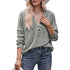 Women's Hooded V-Neck Drawstring Pullover Sweatshirt