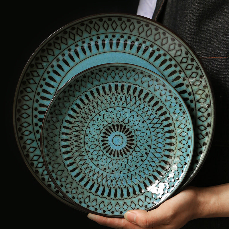 Retro Ceramic Tableware Set – Elegant & Functional Dining Essentials