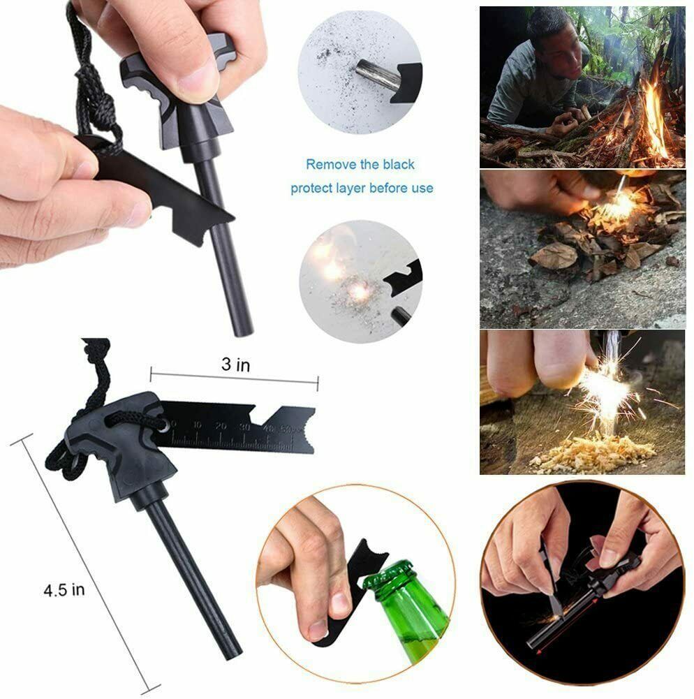 14-In-1 Outdoor Emergency Survival Kit - Tactical Gear Case for Camping/Emergency