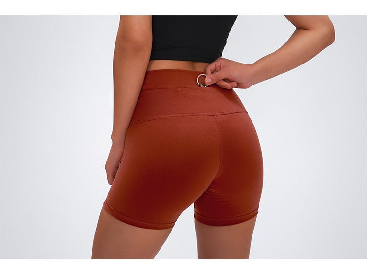 Women's High-Waist Hip-Lifting Sports Shorts – Moisture-Wicking & Breathable