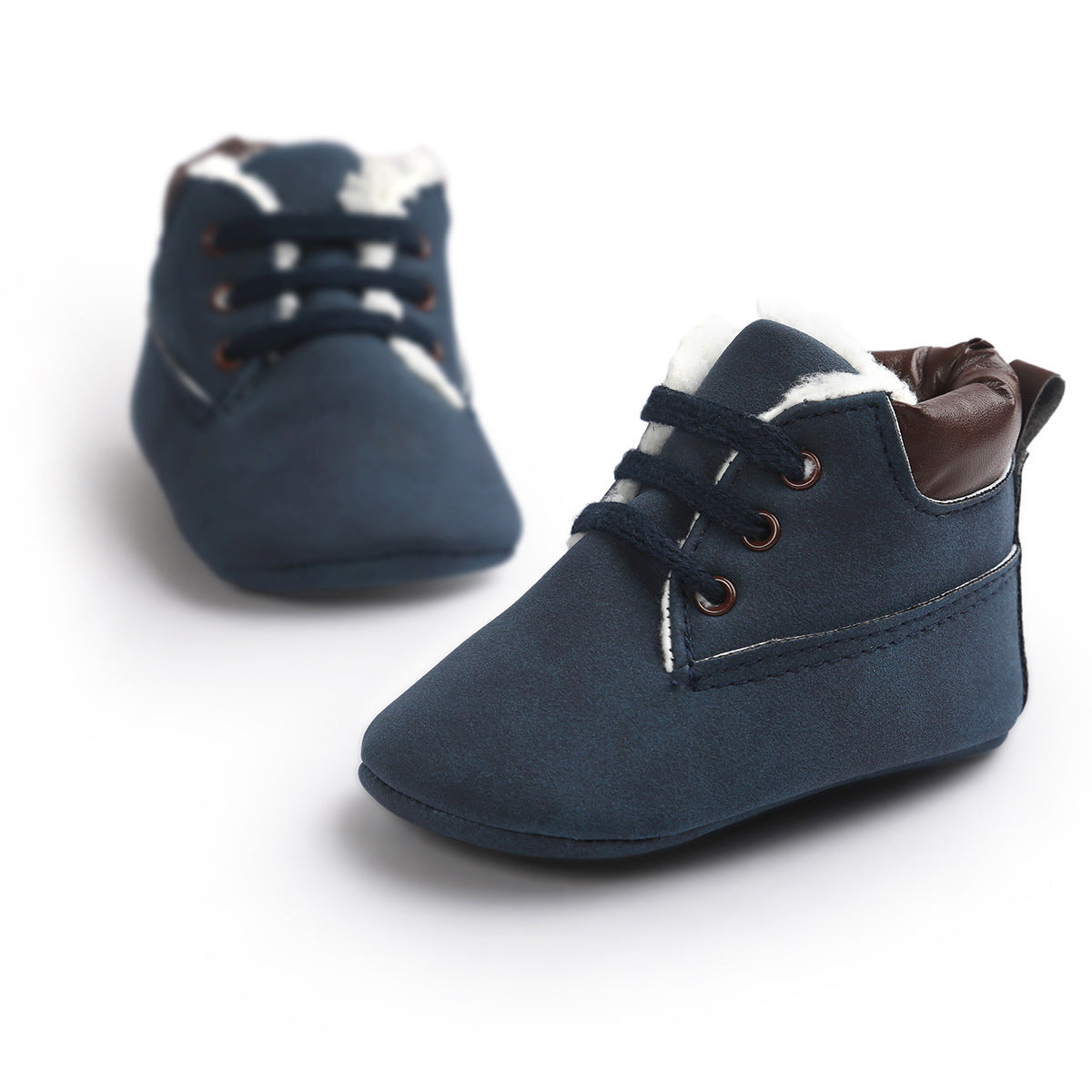 Winter Baby Boys Suede Leather Sneakers – Warm & Cozy Toddler Boots