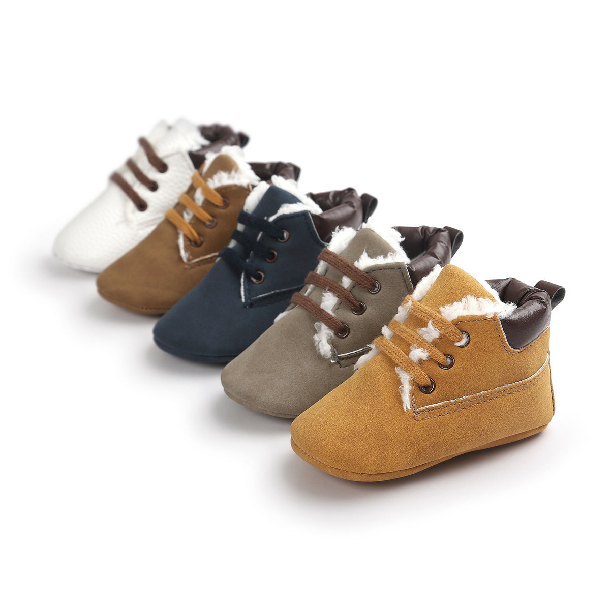 Winter Baby Boys Suede Leather Sneakers – Warm & Cozy Toddler Boots