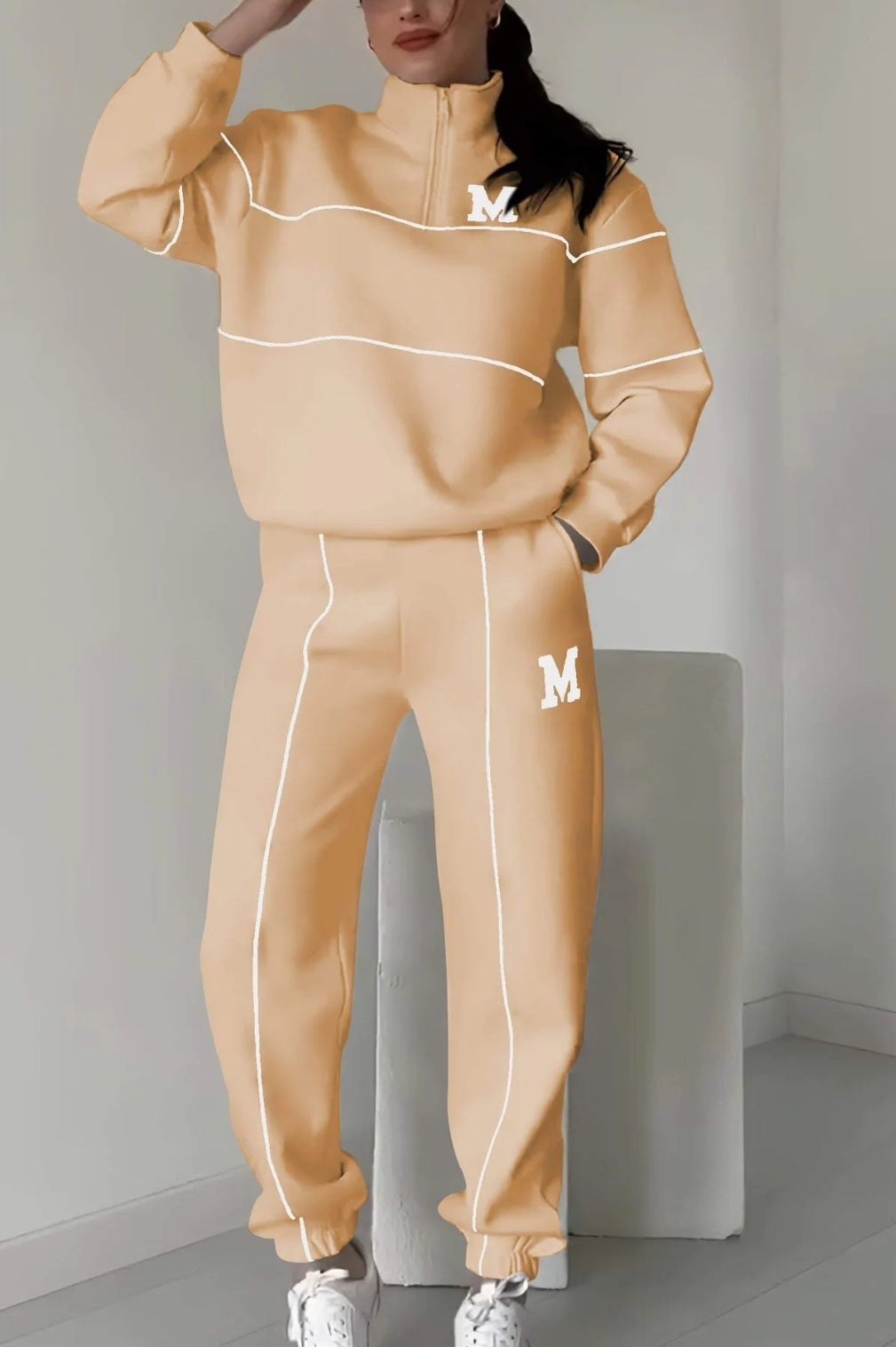 Women's 2-Piece Lounge Set – Hoodless Pullover & Sweatpants