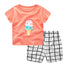 Cartoon Clothing Baby Boy &amp; Girl Summer Outfit – Casual T-Shirt & Shorts Set