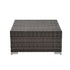 4-Piece PE Wicker Outdoor Patio Furniture Set with Tempered Glass & Coffee Table