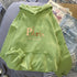 Letter Printed Hoodie – Unisex Couple’s Pullover