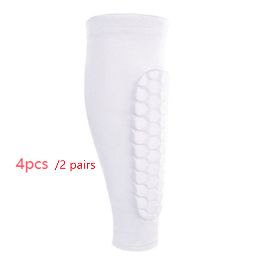 Honeycomb Shin Protection Foot Sock Men's Anti-Collision Non-slip