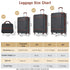 Hard Shell Luggage Sets – 4 Pieces (20" + 24" + 28" + Cosmetic Case) Spinner Suitcase with TSA Lock