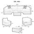 Patio Furniture, Outdoor Furniture, Seasonal PE Wicker Furniture, 7 Set Wicker Furniture With Tempered Glass Coffee Table