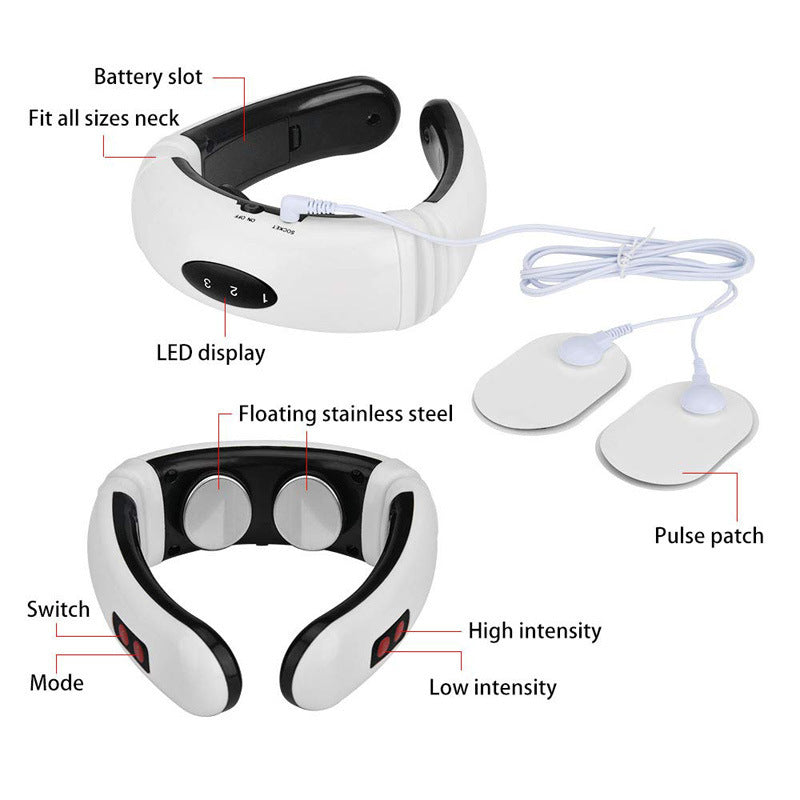 Electric Neck Massager with Far Infrared Thermal Pain Relief – Intelligent Neck & Back Massager